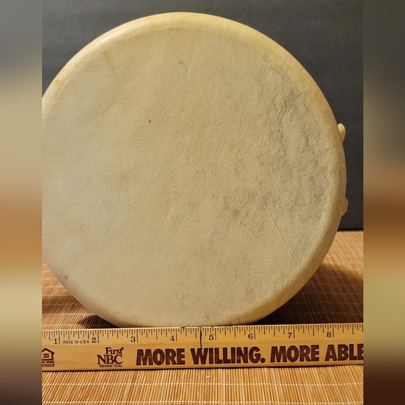 Handmade pottery DJEMBE style Skin Drum Bongo Artist Made PNW 🎶 - Picture 2 of 9